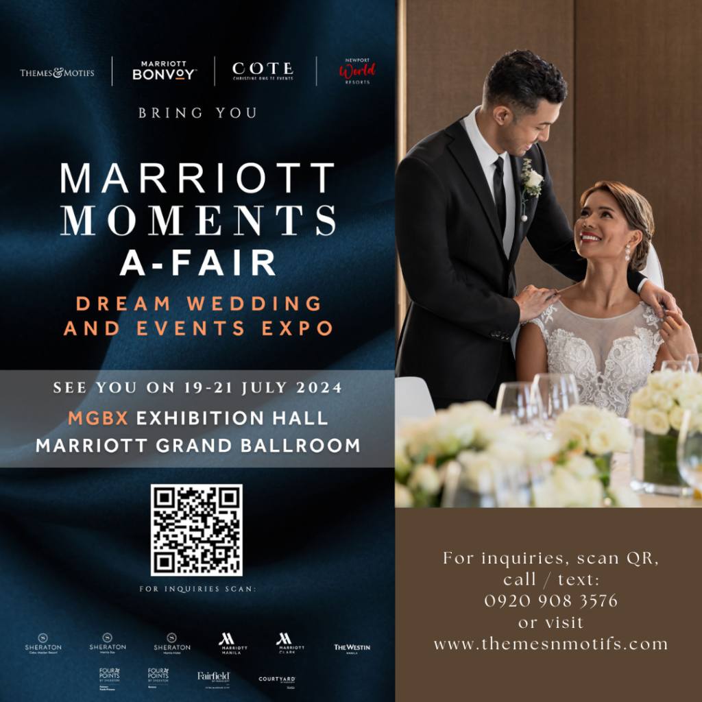 marriott moments themes & motifs bridal fair