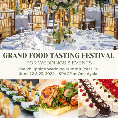 grand food tasting themes & motifs bridal fair