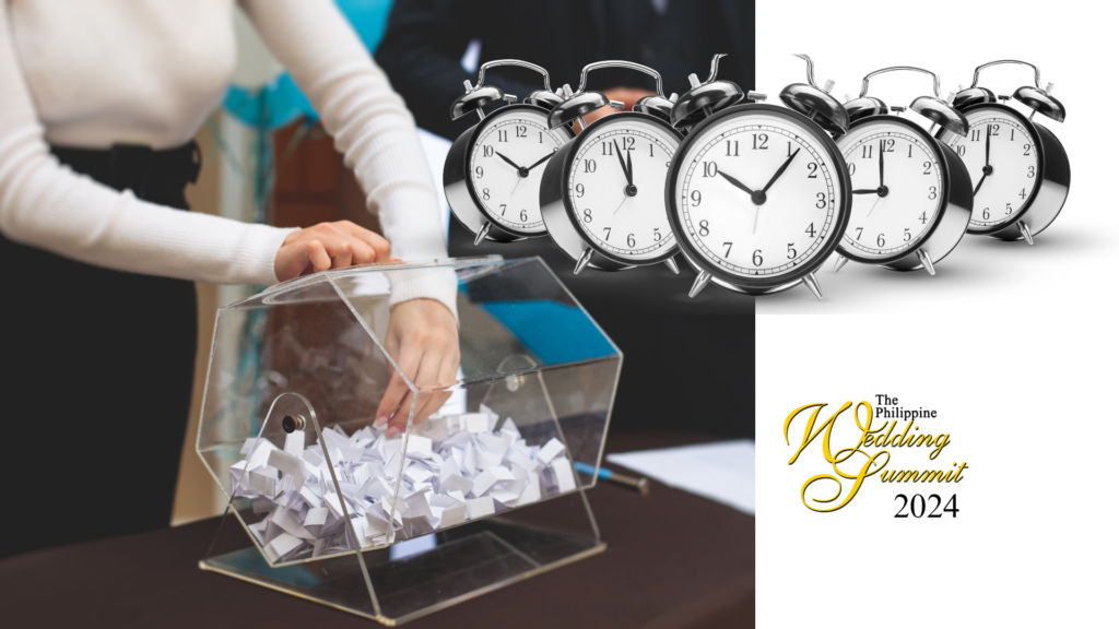 hourly bridal fair raffle