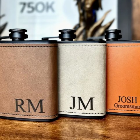 Faux Leather Flask The Bridal Marketplace