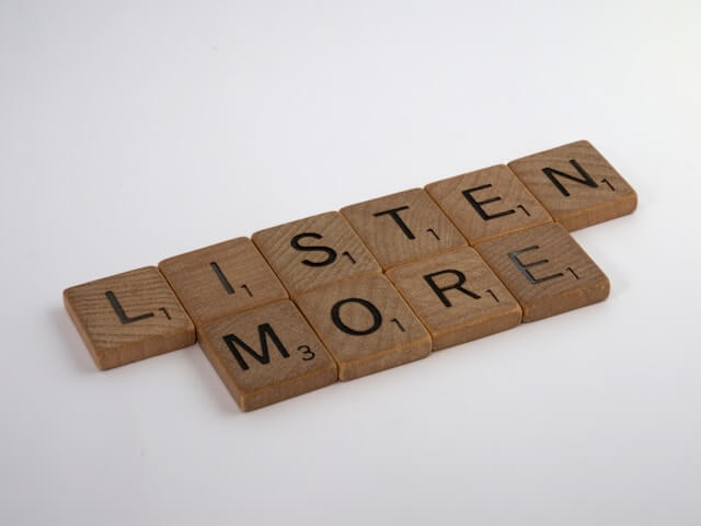 to listen first be silent