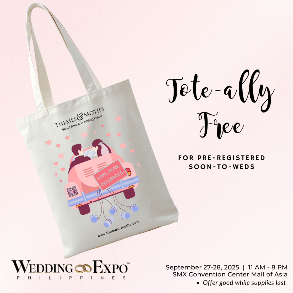 quicl links bridal fair wedding expo philippines tote bag